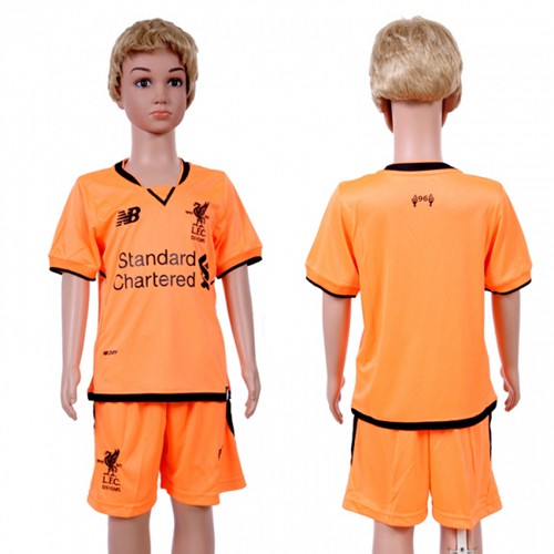 Liverpool Blank Sec Away Kid Soccer Club Jersey - Click Image to Close